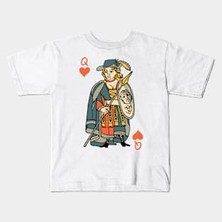 Character of Playing Card Queen of Hearts Kids T-Shirt